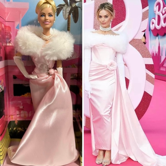💎 BARBIE THE MOVIE DOLL COLLECTION LOT OF 3 ICONIC DRESS MARGOT ROBBIE 👛💅🏻🎀 - Picture 2 of 11